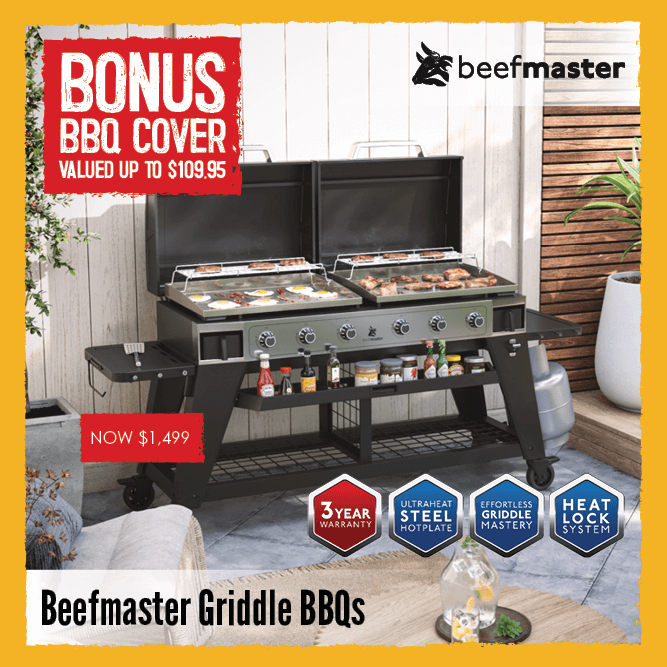 Bonus BBQ Cover Beefmaster Griddle BBQs | Shop Now